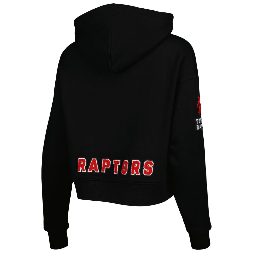 Toronto Raptors Pro Standard Women's Classic Fleece Cropped Pullover Hoodie Black