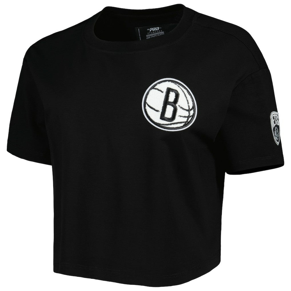 Brooklyn Nets Pro Standard Women's Classics Boxy T-Shirt Black outlet