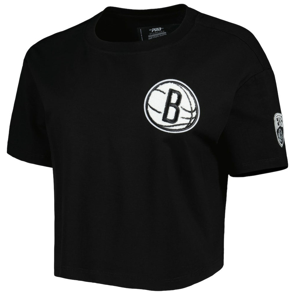 Brooklyn Nets Pro Standard Women's Classics Boxy T-Shirt Black outlet