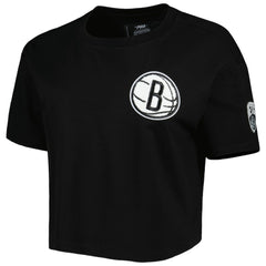 Brooklyn Nets Pro Standard Women's Classics Boxy T-Shirt Black outlet