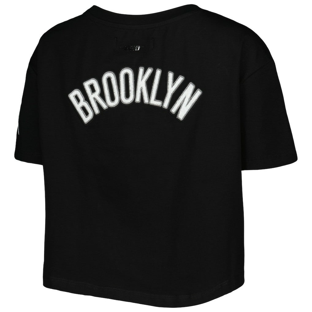 Brooklyn Nets Pro Standard Women's Classics Boxy T-Shirt Black outlet