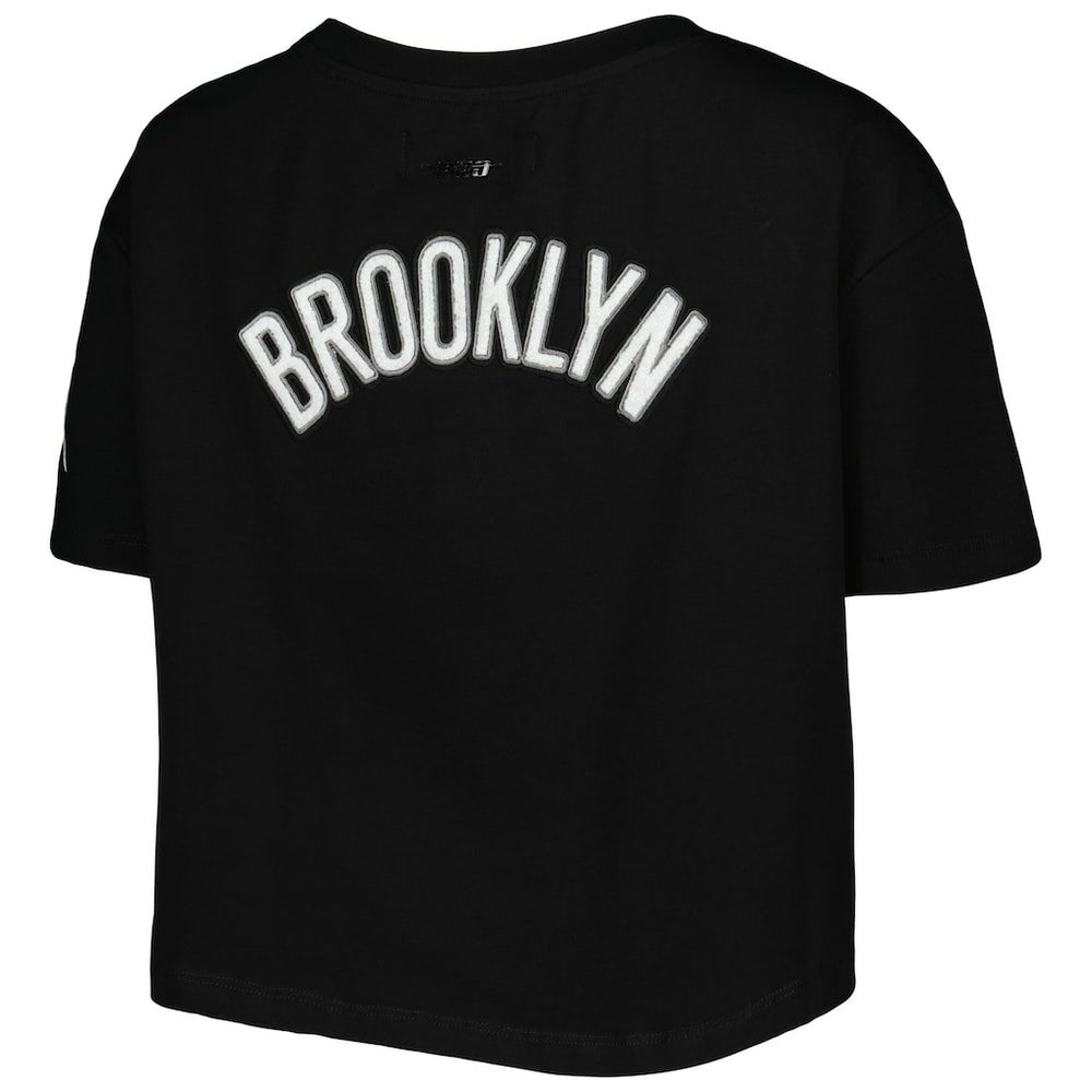 Brooklyn Nets Pro Standard Women's Classics Boxy T-Shirt Black outlet