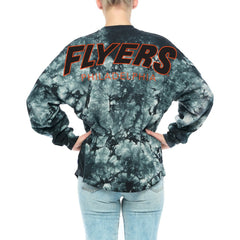 Philadelphia Flyers Fanatics Women's Crystal-Dye Long Sleeve T-Shirt - Black | US 4998552