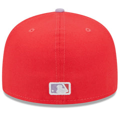 Los Angeles Dodgers New Era Spring Color Two-Tone 59FIFTY Fitted Hat - Red/Lavender Hats