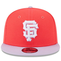 San Francisco Giants New Era Spring Basic Two-Tone 9FIFTY Snapback Hat - Red/Purple Hats