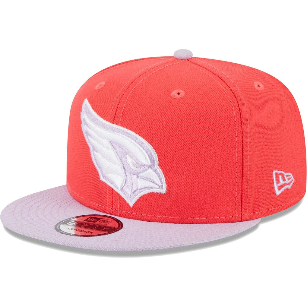 Arizona Cardinals New Era Two-Tone Color Pack 9FIFTY Snapback Hat - Red/Lavender Hats