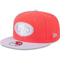 San Francisco 49ers New Era Two-Tone Color Pack 9FIFTY Snapback Hat - Red/Lavender Hats