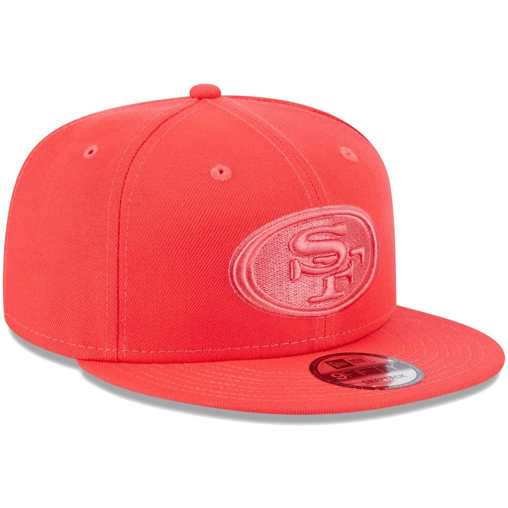 San Francisco 49ers New Era Color Pack Brights 9FIFTY Snapback Hat - Scarlet Hats