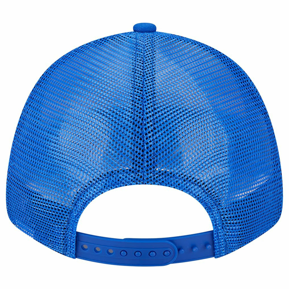 Los Angeles Rams New Era Team Stripe Trucker 9FORTY Snapback Hat - Cream/Royal Hats