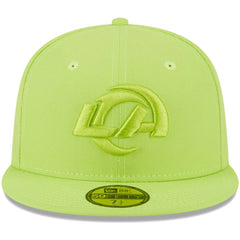 Los Angeles Rams New Era Color Pack Brights 59FIFTY Fitted Hat - Neon Green Hats