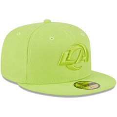 Los Angeles Rams New Era Color Pack Brights 59FIFTY Fitted Hat - Neon Green Hats