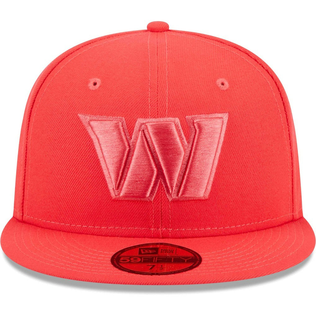 Washington Commanders New Era Color Pack Brights 59FIFTY Fitted Hat - Red Hats