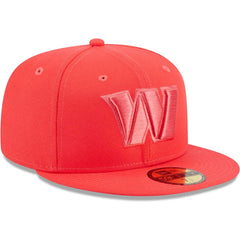 Washington Commanders New Era Color Pack Brights 59FIFTY Fitted Hat - Red Hats