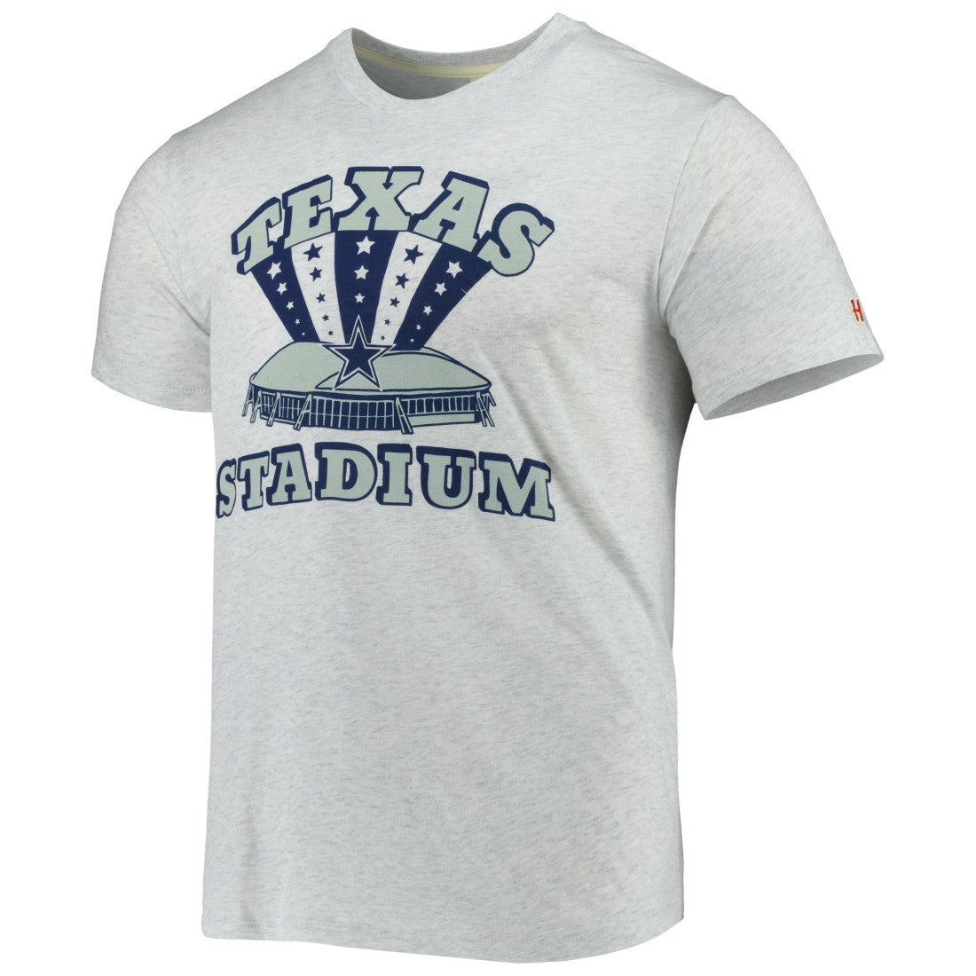 Dallas Cowboys Homage Texas Stadium Tri-Blend T-Shirt - Ash T-shirts