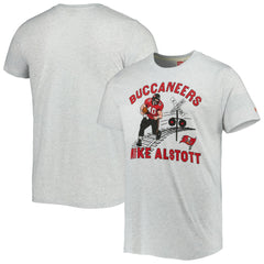 Mike Alstott Tampa Bay Buccaneers Homage Unisex Caricature Retired Player Tri-Blend T-Shirt - Ash T-shirts
