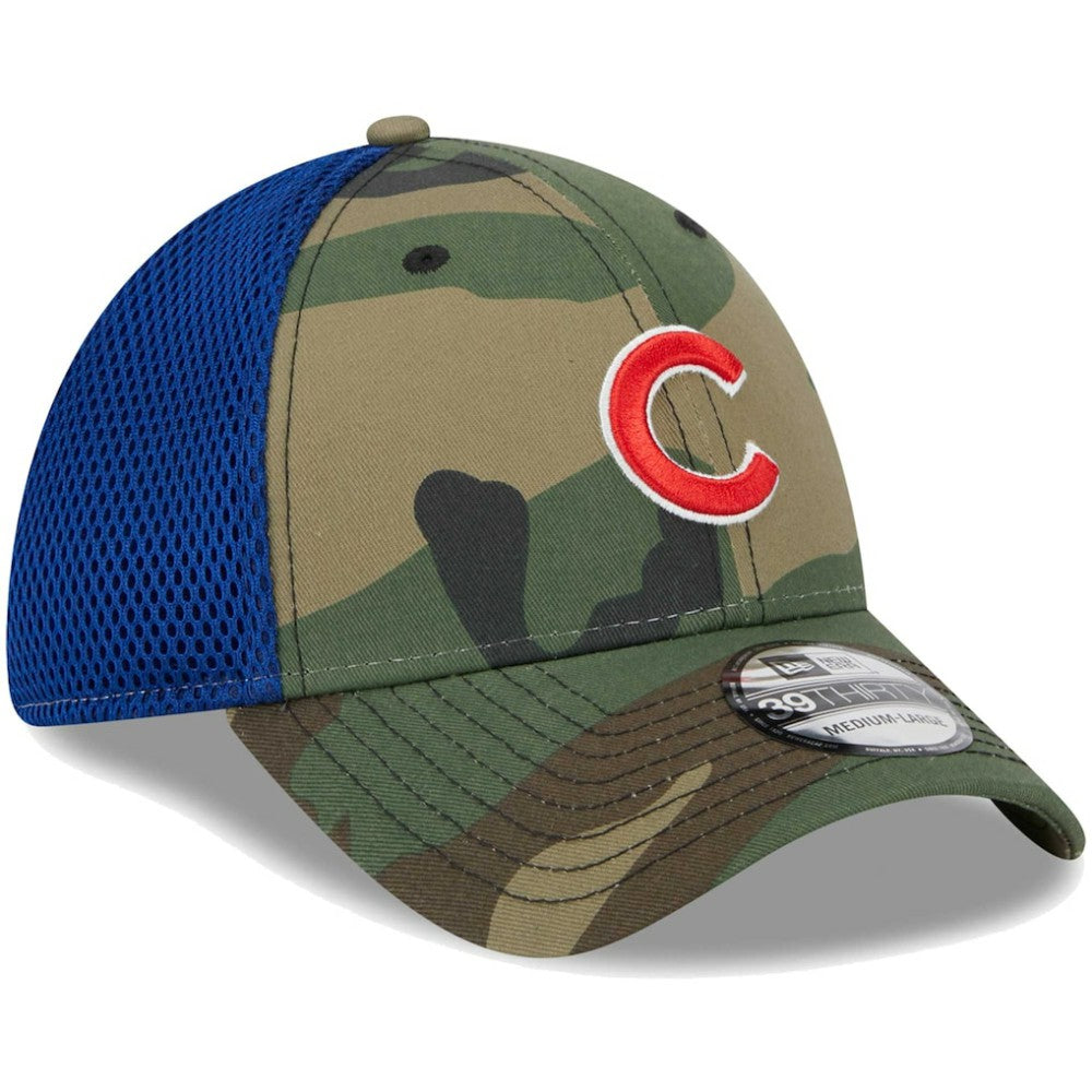Chicago Cubs New Era Team Neo 39THIRTY Flex Hat - Camo Hats