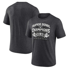 Las Vegas Raiders Hometown Old-Fashioned Super Bowl XVIII Champions Tri-Blend T-Shirt - Charcoal T-shirts
