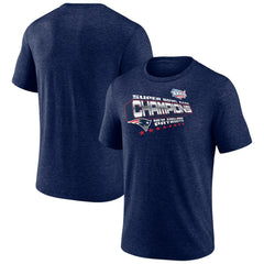 New England Patriots Hometown Old-Fashioned Super Bowl XXXVI Champions Tri-Blend T-Shirt - Navy T-shirts