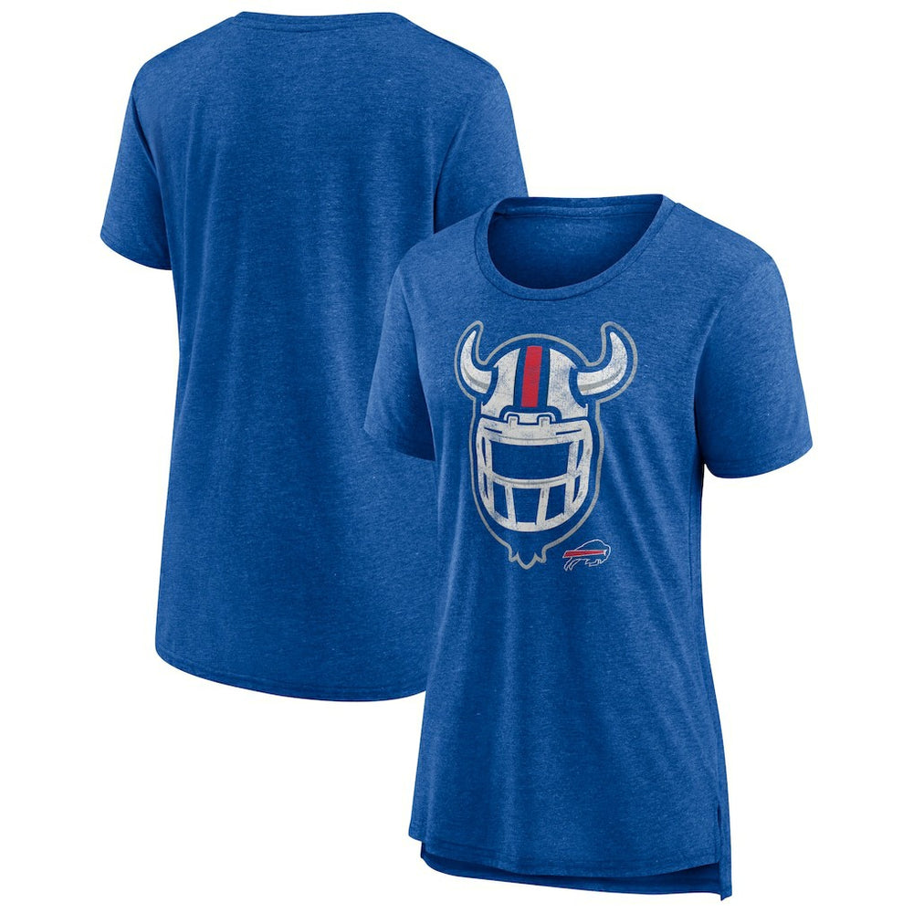 Buffalo Bills Women's Hometown First Down Tri-Blend T-Shirt - Heather Royal T-shirts