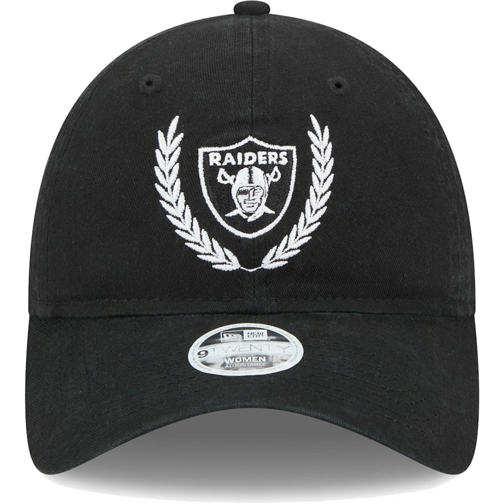 Las Vegas Raiders New Era Women's Leaves 9TWENTY Adjustable Hat - Black Hats