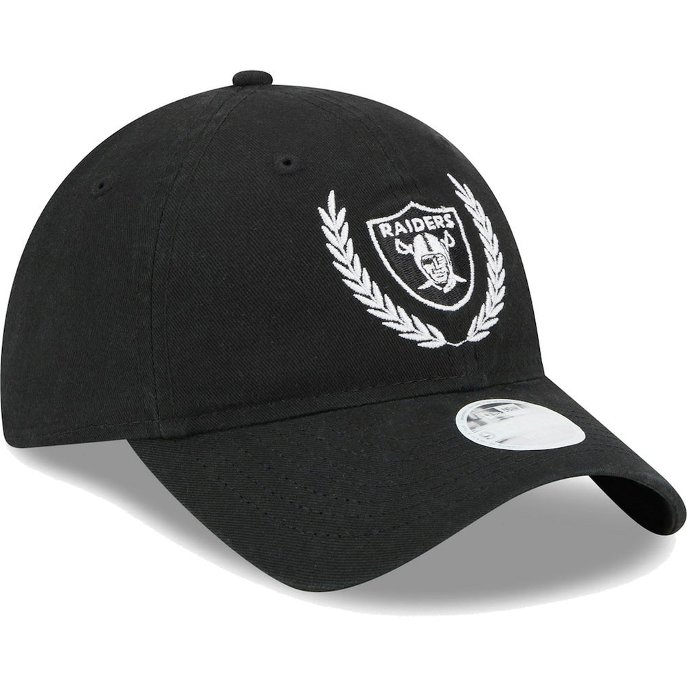 Las Vegas Raiders New Era Women's Leaves 9TWENTY Adjustable Hat - Black Hats