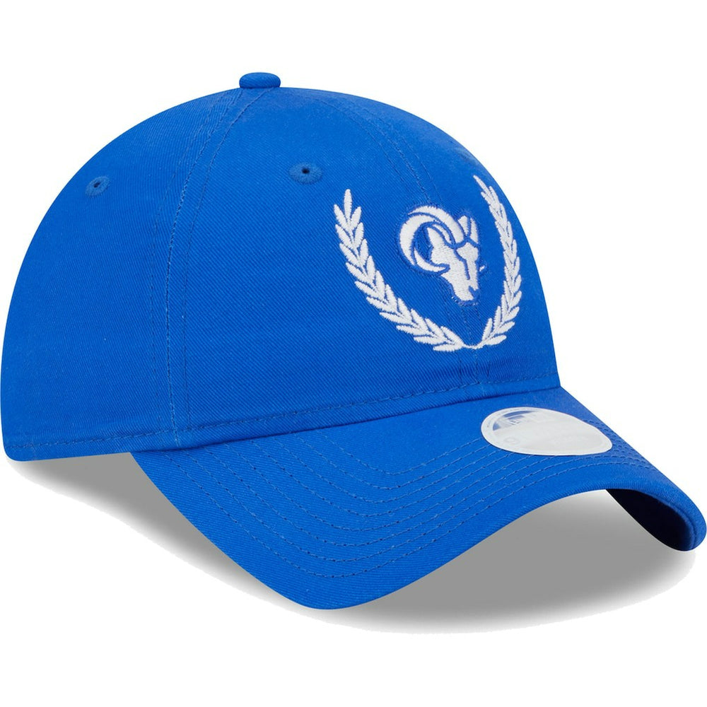 Los Angeles Rams New Era Women's Leaves 9TWENTY Adjustable Hat - Royal Hats