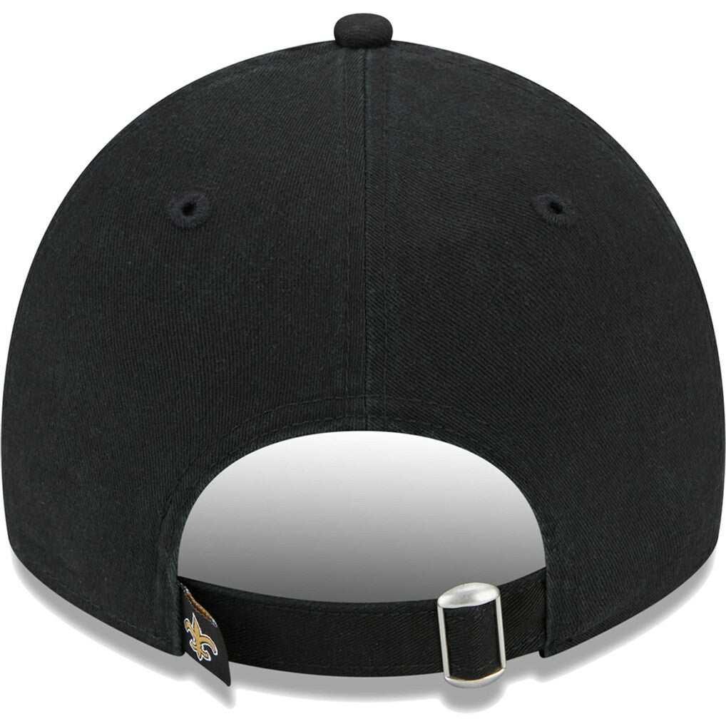 New Orleans Saints New Era Women's Leaves 9TWENTY Adjustable Hat - Black Hats