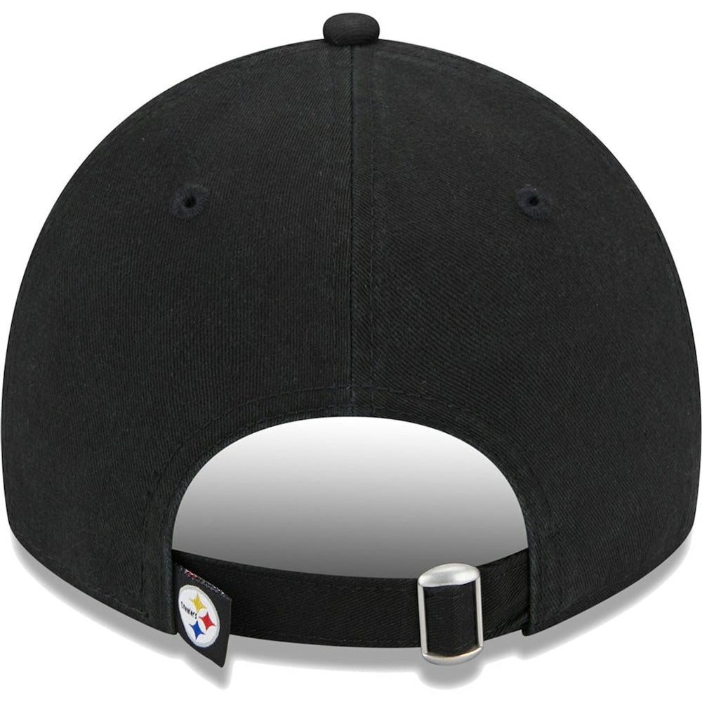 Pittsburgh Steelers New Era Women's Leaves 9TWENTY Adjustable Hat - Black Hats