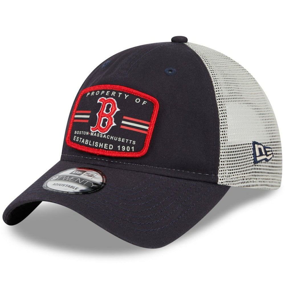 Boston Red Sox New Era Property Trucker 9TWENTY Snapback Hat - Navy Hats