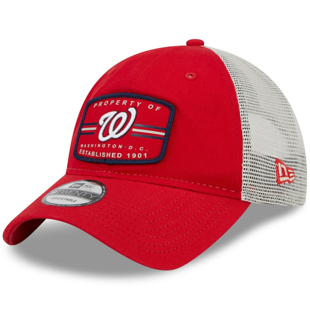 Washington Nationals New Era Property Trucker 9TWENTY Snapback Hat - Red Hats