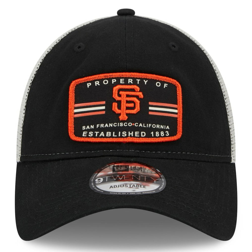 San Francisco Giants New Era Property Trucker 9TWENTY Snapback Hat - Black Hats