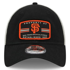 San Francisco Giants New Era Property Trucker 9TWENTY Snapback Hat - Black Hats
