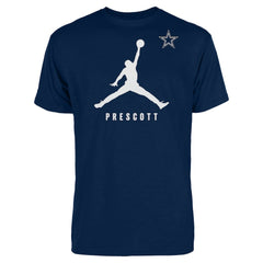 Dak Prescott Dallas Cowboys Jordan Brand Graphic T-Shirt - Navy T-shirts