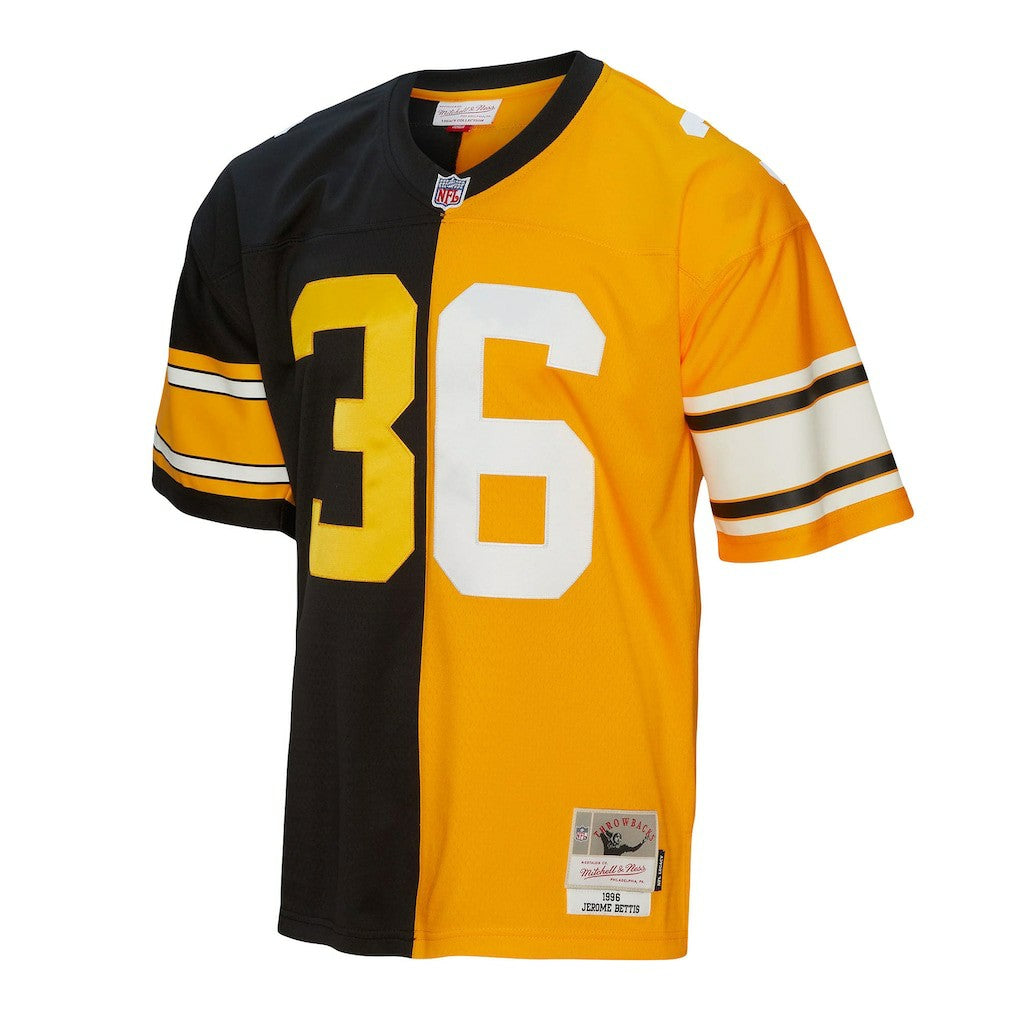 Jerome Bettis Pittsburgh Steelers 1996 Split Legacy Replica Jersey - Black/Gold Jerseys