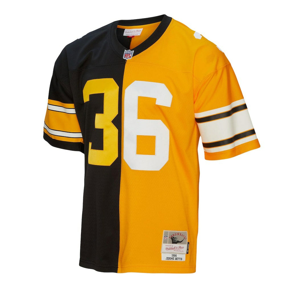 Jerome Bettis Pittsburgh Steelers 1996 Split Legacy Replica Jersey - Black/Gold Jerseys