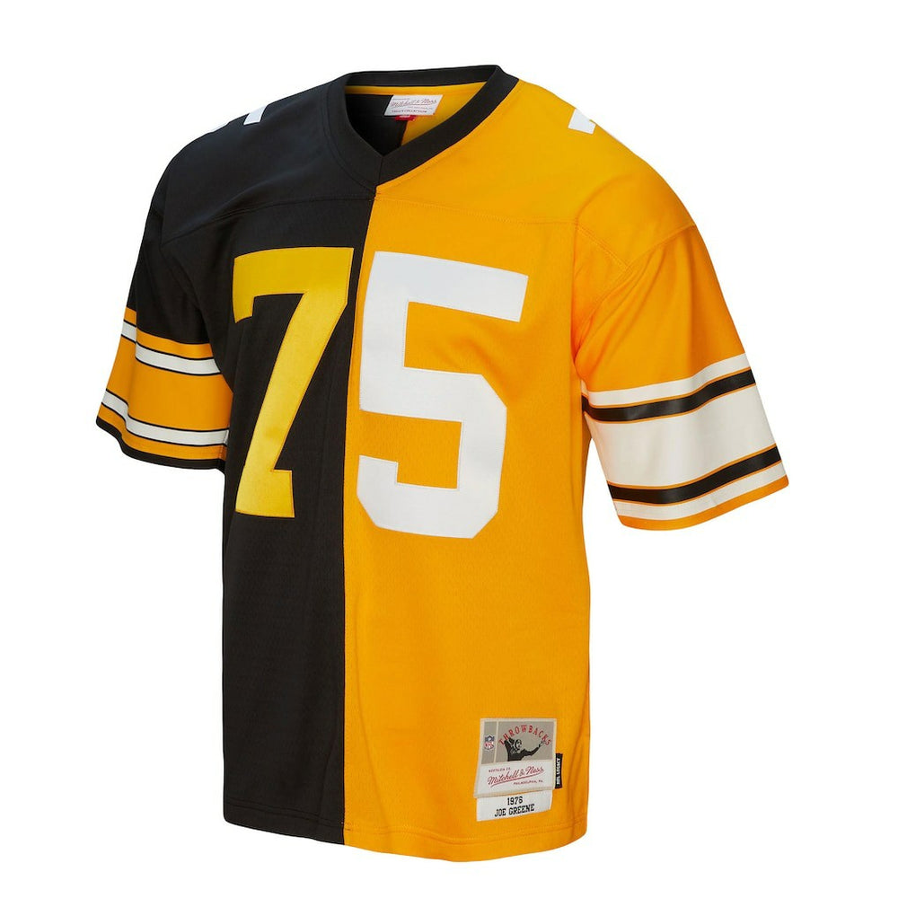 Joe Greene Pittsburgh Steelers 1976 Split Legacy Replica Jersey - Black/Gold Jerseys