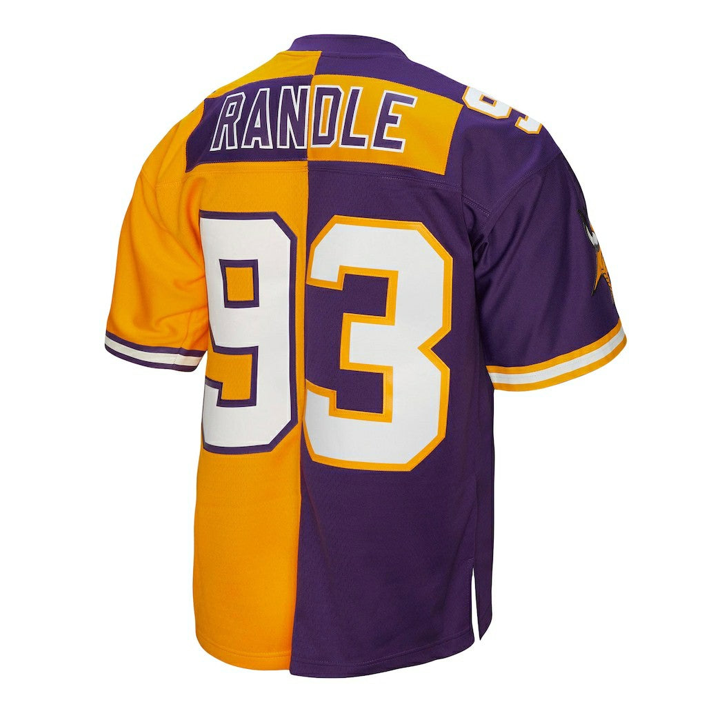 John Randle Minnesota Vikings 1998 Split Legacy Replica Jersey - Purple/Gold Jerseys