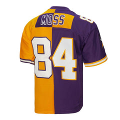 Randy Moss Minnesota Vikings 1998 Split Legacy Replica Jersey - Purple/Gold Jerseys