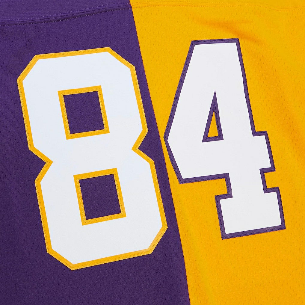 Randy Moss Minnesota Vikings 1998 Split Legacy Replica Jersey - Purple/Gold Jerseys