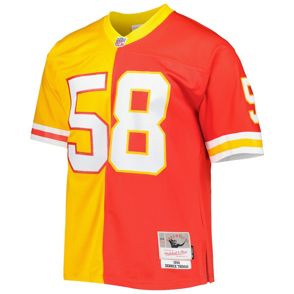 Derrick Thomas Kansas City Chiefs 1994 Split Legacy Replica Jersey - Red/Gold Jerseys