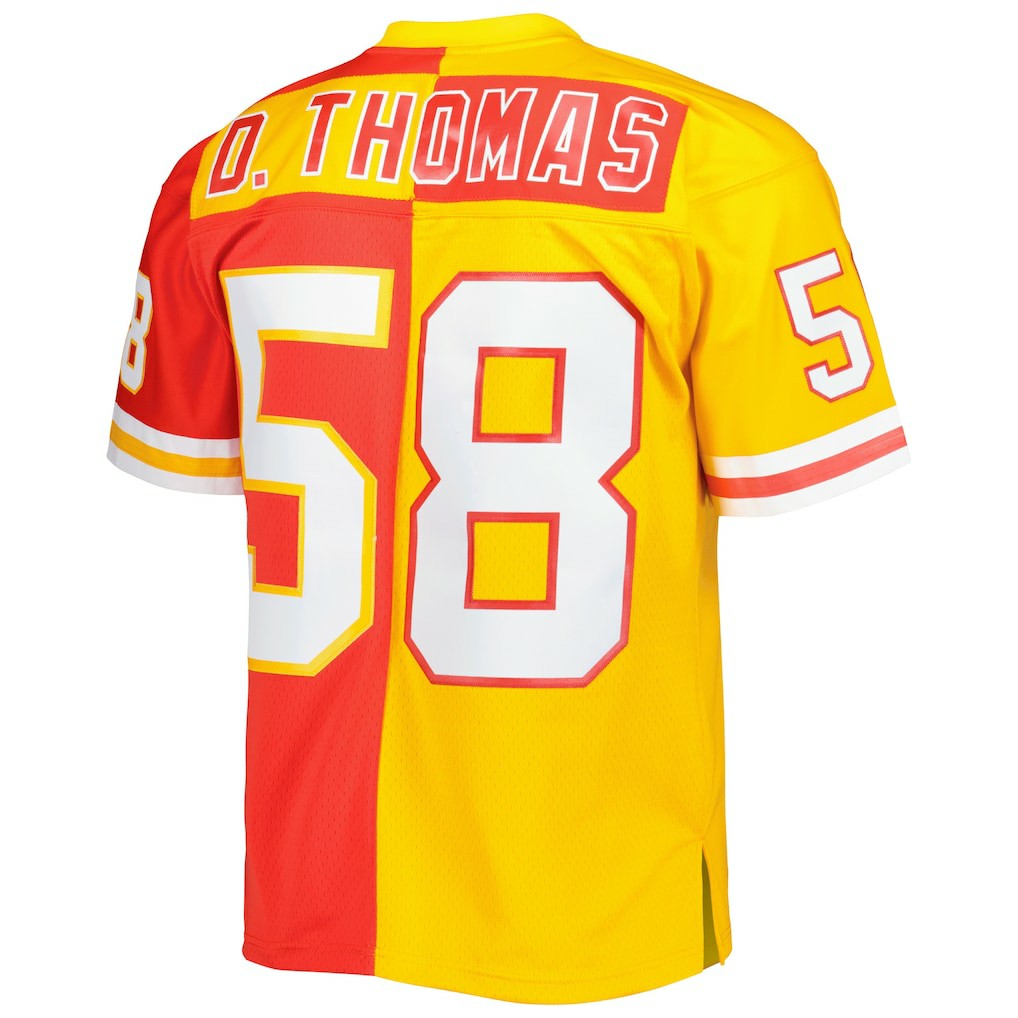 Derrick Thomas Kansas City Chiefs 1994 Split Legacy Replica Jersey - Red/Gold Jerseys