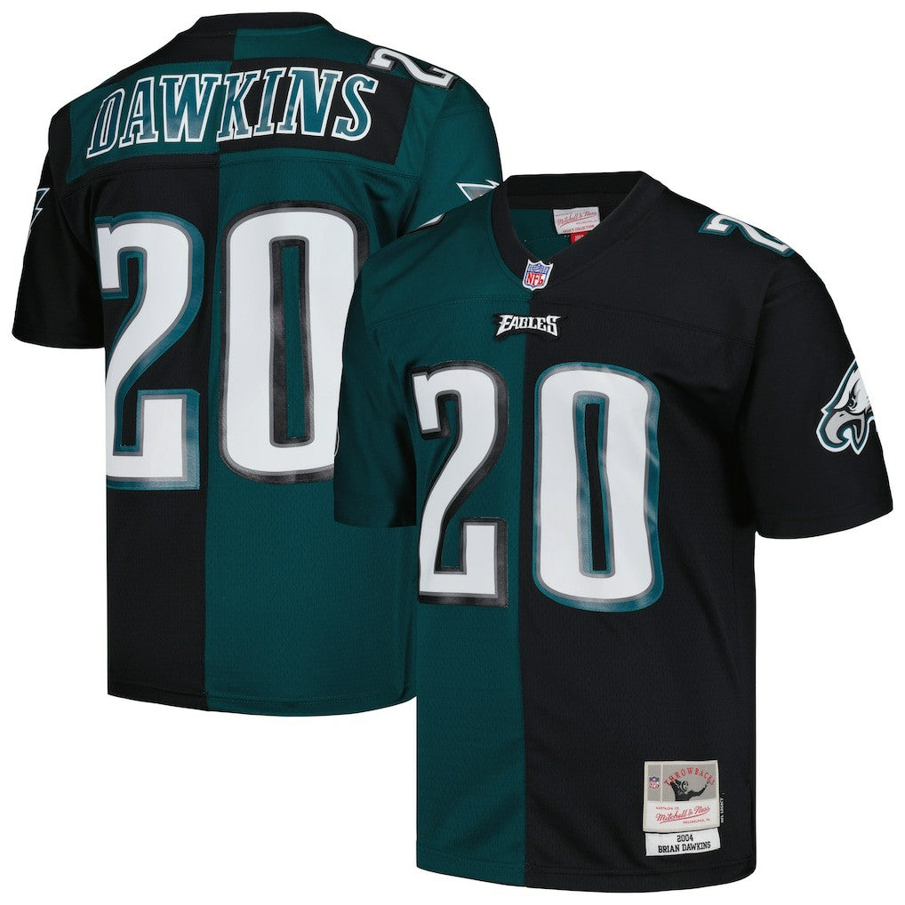 Brian Dawkins Philadelphia Eagles 2004 Split Legacy Replica Jersey - Midnight Green/Black Jerseys