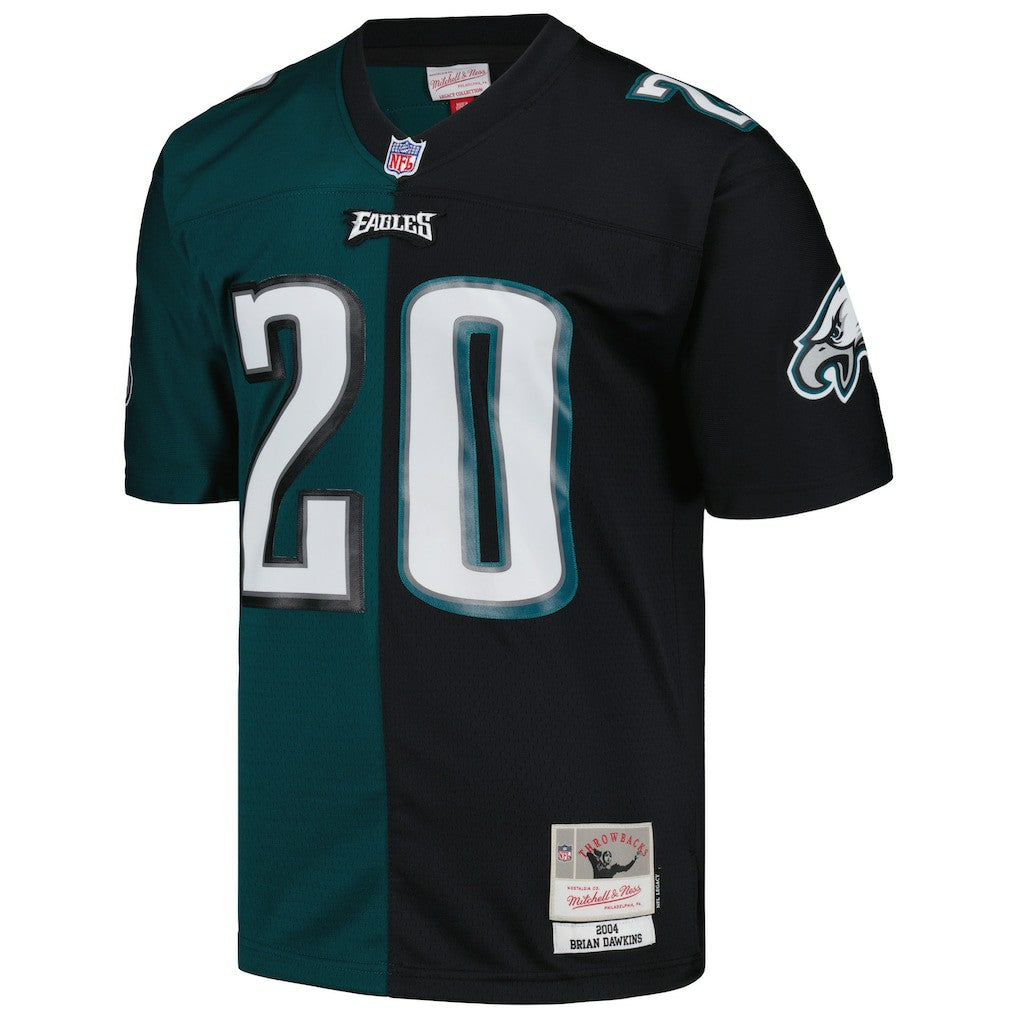Brian Dawkins Philadelphia Eagles 2004 Split Legacy Replica Jersey - Midnight Green/Black Jerseys