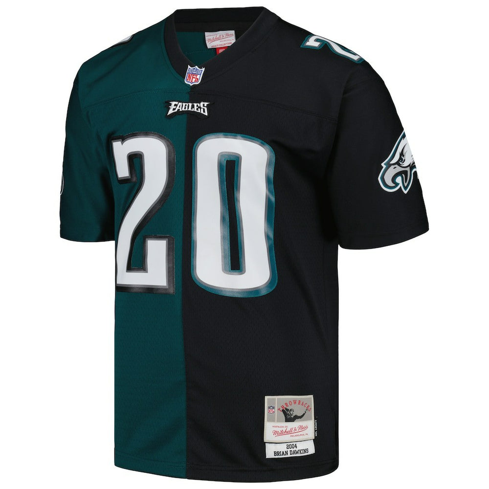 Brian Dawkins Philadelphia Eagles 2004 Split Legacy Replica Jersey - Midnight Green/Black Jerseys