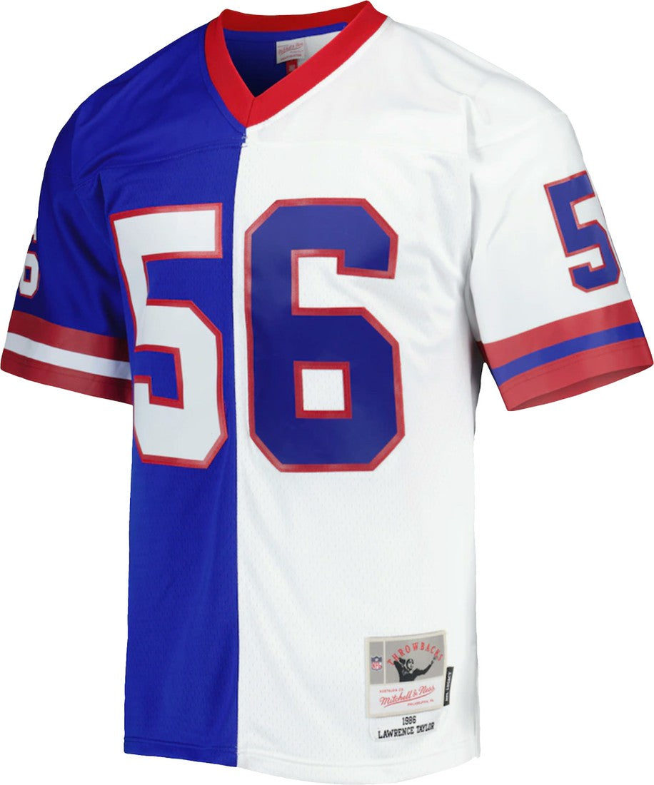 Lawrence Taylor New York Giants 1986 Split Legacy Replica Jersey - Royal/White Jerseys