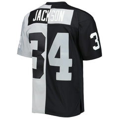 Bo Jackson Las Vegas Raiders 1988 Split Legacy Replica Jersey - Black/Silver Jerseys