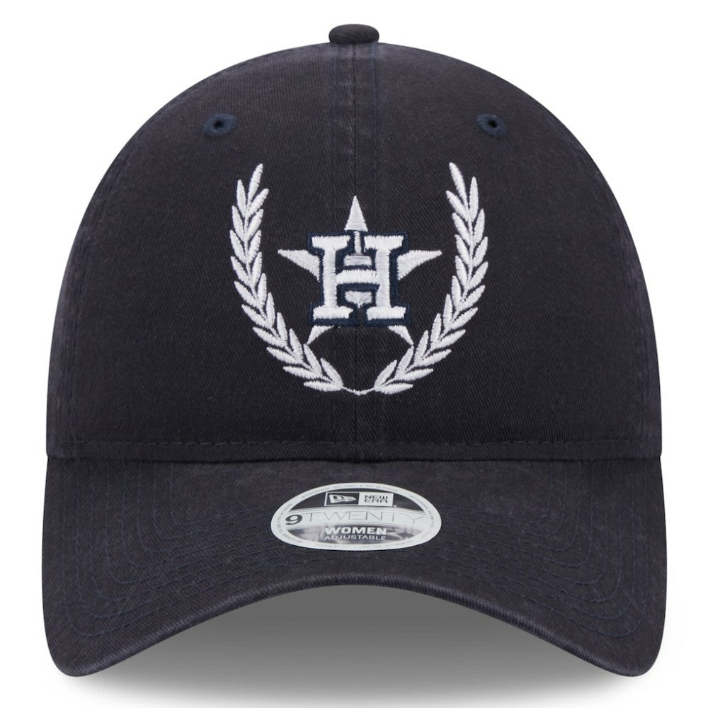 Houston Astros New Era Women's Leaves 9TWENTY Adjustable Hat - Navy Hats
