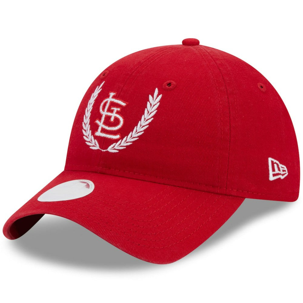 St. Louis Cardinals New Era Women's Leaves 9TWENTY Adjustable Hat - Red Hats