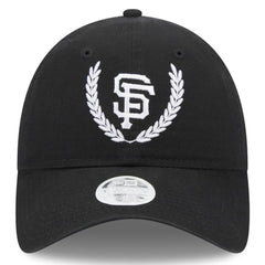 San Francisco Giants New Era Women's Leaves 9TWENTY Adjustable Hat - Black Hats