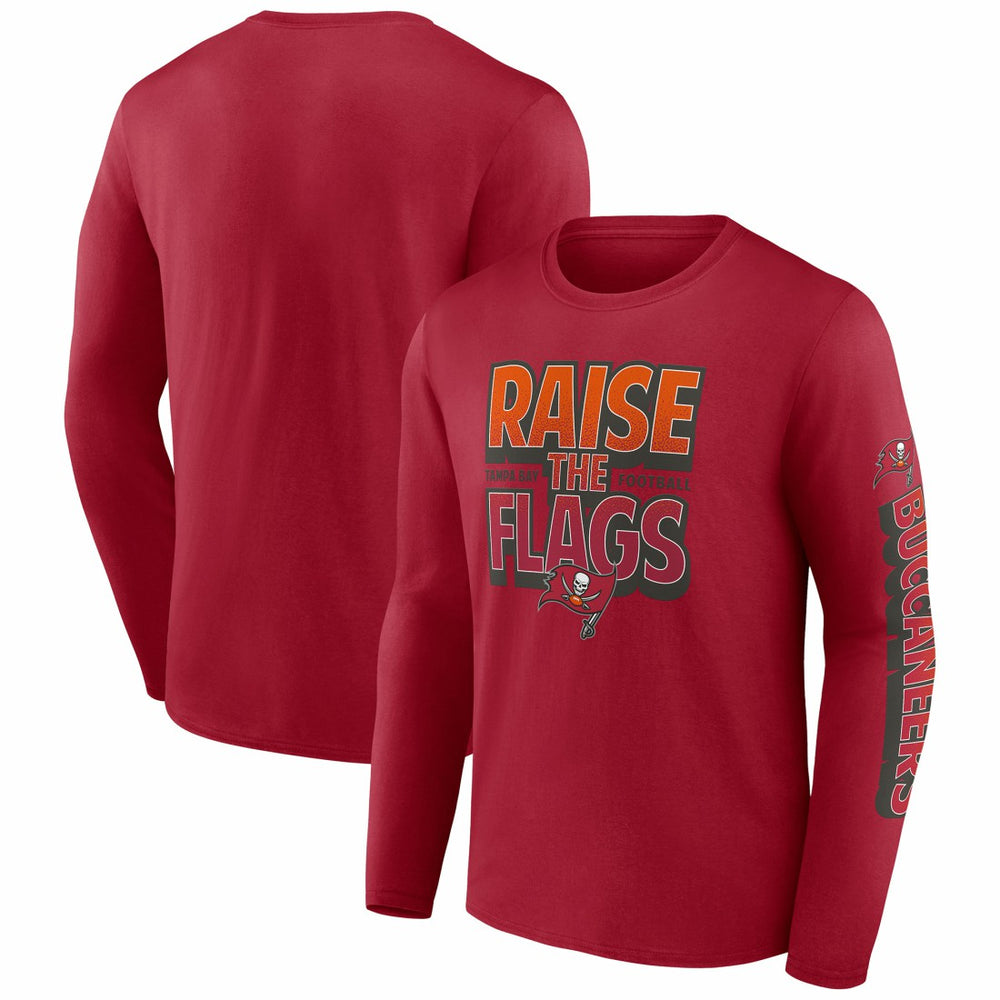 Tampa Bay Buccaneers Hometown Collection Sweep Long Sleeve T-Shirt - Red T-shirts